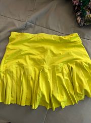 Neon Yellow Tennis / Golf Skort