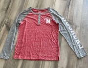 University of Nebraska Cornhusker size m medium womens long sleeve t shirt red