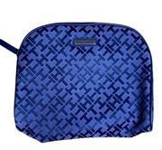 Pouch Navy Blue Logo Monogram Print