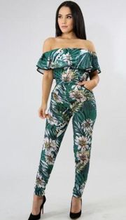 L’atiste by Amy Tropical Jumpsuit Size Small