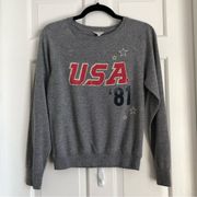 H&M Women’s Small Lightweight Sweatshirt Top USA Casual Long Sleeve Shirt Crew