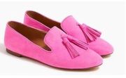 J. Crew Pink Suede Tassel Loafers