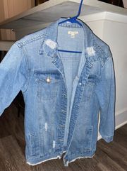 Oversized jean jacket