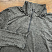 Women's L / Men's Small‎ REI Co-Op Gray 1/4 Zip Pullover Lightweight Athletic