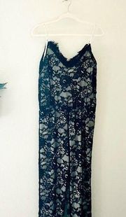 Alexis Charis Black Lace Sleeveless Jumpsuit in Size S