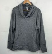 Balance Collection Cowlneck Sweatshirt Heather Gray Long Sleeve sz 1X very soft