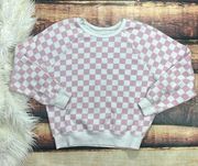 $5 SALE! Pink Checkered Sweatshirt Grayson Threads