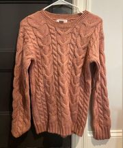 Pink Sweater • Size Medium