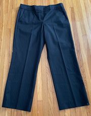 Amanda Black Striped Business Casual Pants Trousers, size 12