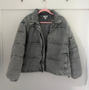 Denim Puffer Jacket