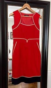 Ellen Tracy Sheath Orange Dress Size 4