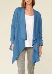 Organic cotton blue open cardigan size small new with tags