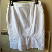 New York & Company White Pencil Skirt