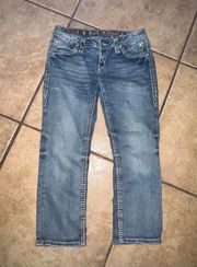 Rock Revival Nicole Capri Jeans Size 27