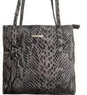 Rosetti Handbag Shoulder Purse Gray Black Pattern