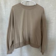 Tan Crew Neck Sweatshirt 