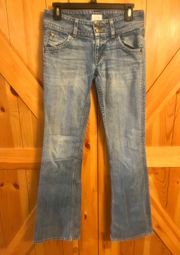 Signature BootCut Jeans Women's Size 27 Flap Pocket Medium Wash (29x31)