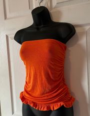 SheIn Orange Tube Top