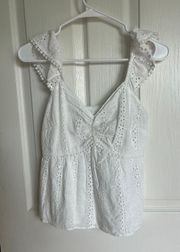 White Lace Tank Top