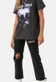 Andor High Rise Straight Leg Cropped Jeans in Black