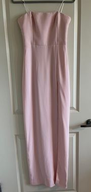 Amanda Uprichard Mandy Gown In Blush