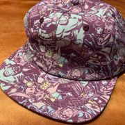 Marvel Avengers Flat Short Bill Hat Pastels snap back one size purple