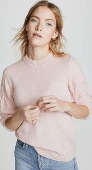 Rebecca Minkoff • Pastel Pink Penny Cable Knit Sweater