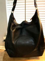 NWT VERY SOFT Tory Burch Kip Hobo black leather bag