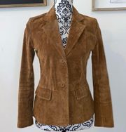 Chadwick’s Leather Coat Size 4 Petite Vintage Y2K