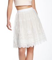 Endless Rose Floral Lace Skirt L