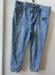 Ann Taylor high waist skinny jeans, size 16