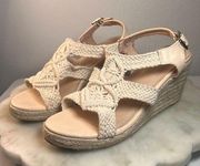 Chase + Chloe Espadrille Wedge Sandals Sz 8