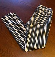 Striped Stretch Skinny Pants