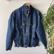 Vintage 90s Lee Easy Riders Denim Blue Jean Trucker Jacket