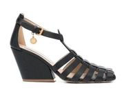 Stella McCartney Cowboy Wedge Sandals, Black Size 36.5 New in Box, Retail $1,045