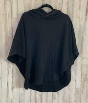 Cutter & Buck Black Sleeveless Activewear Hooded Poncho