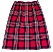 Vintage Pendleton Red Plaid Wool Skirt