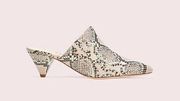 Ryan Snake Print Mules New Pale Vellum Size 8