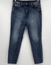 Judy Blue Relaxed Fit Jeans Raw Hem High Rise Style JB88191 Women’s Size 15/32