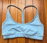 Ribbed Blissful Bra in Blue Skies Sz XS