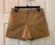 White House Black Market Tan Shorts