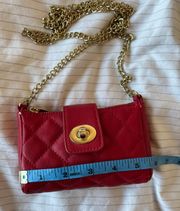 Red Micro Crossbody Bag