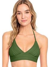 Robin Piccone Lily basil classic bikini top size XS NEW $98