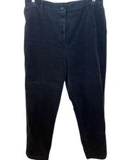 LL Bean Navy Blue Corduroy Pants Chinos Original Fit High Waist Sz 20W