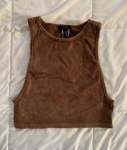 Forever 21 Brown Halter Tank