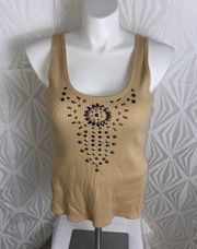 Beaded Tank Top Cotton