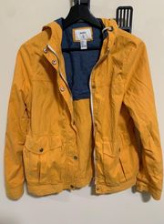 Hooded Yellow Blue Military Combat utility Anorak Parka Style Jacket