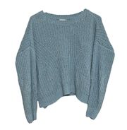 Juniors  light blue knit sweater size large