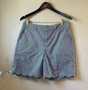 Caribbean Joe Shorts. Size 8 Blue Gingham