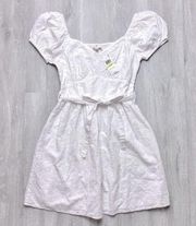 White Cotton Summer Dress M